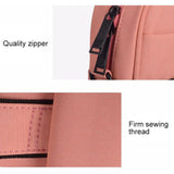 13.3 Inch Waterproof Anti-Theft One-Shoulder Handbag With Suitcase Belt - Pink