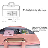 Waterproof Portable One-Shoulder Handbag For 13.3 Laptops With Hidden Zipper And Suitcase Belt - Dark Gray