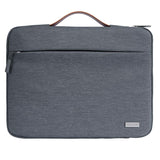 Waterproof Laptop Sleeve Bag With Zipper - Handheld - Grey