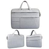 Portable Oxford Cloth Laptop Bag For 12 Devices - Multiple Pockets - Grey