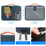 15.0 Laptop Sleeve Case For Macbook Samsung Thinkpad Sony Dell Alienware Chuwi Asus Hp - Zipper Briefcase Handbag 15.0-16.0 Laptops - Grey