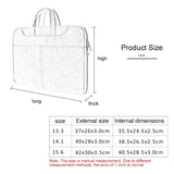 Waterproof Portable One-Shoulder Handbag For 13.3 Laptops With Strap & Magic Stick - Light Grey