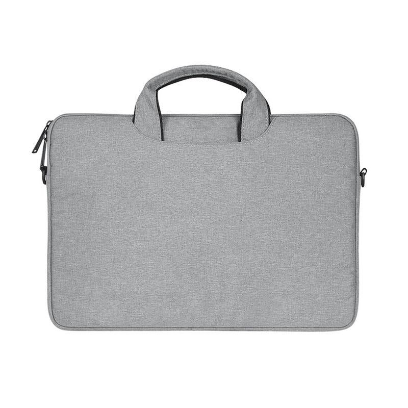 Waterproof Oxford Cloth One-Shoulder Handbag For 15.6 Laptops - Hidden Portable Strap - Light Grey