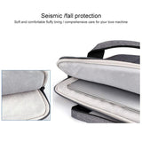 13.3 Inch Laptop Handbag With Hidden Strap And Suitcase Belt - Waterproof And Tear-Resistant - Light Grey