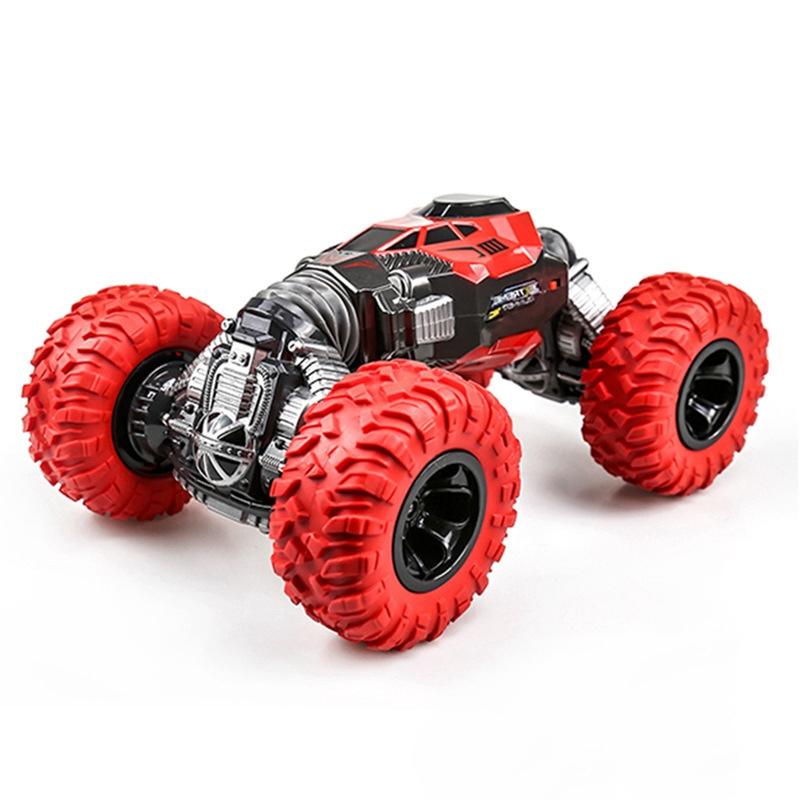 33Cm Red 2.4Ghz Double-Sided Twisted Off-Road Rc Toy Car For Kids