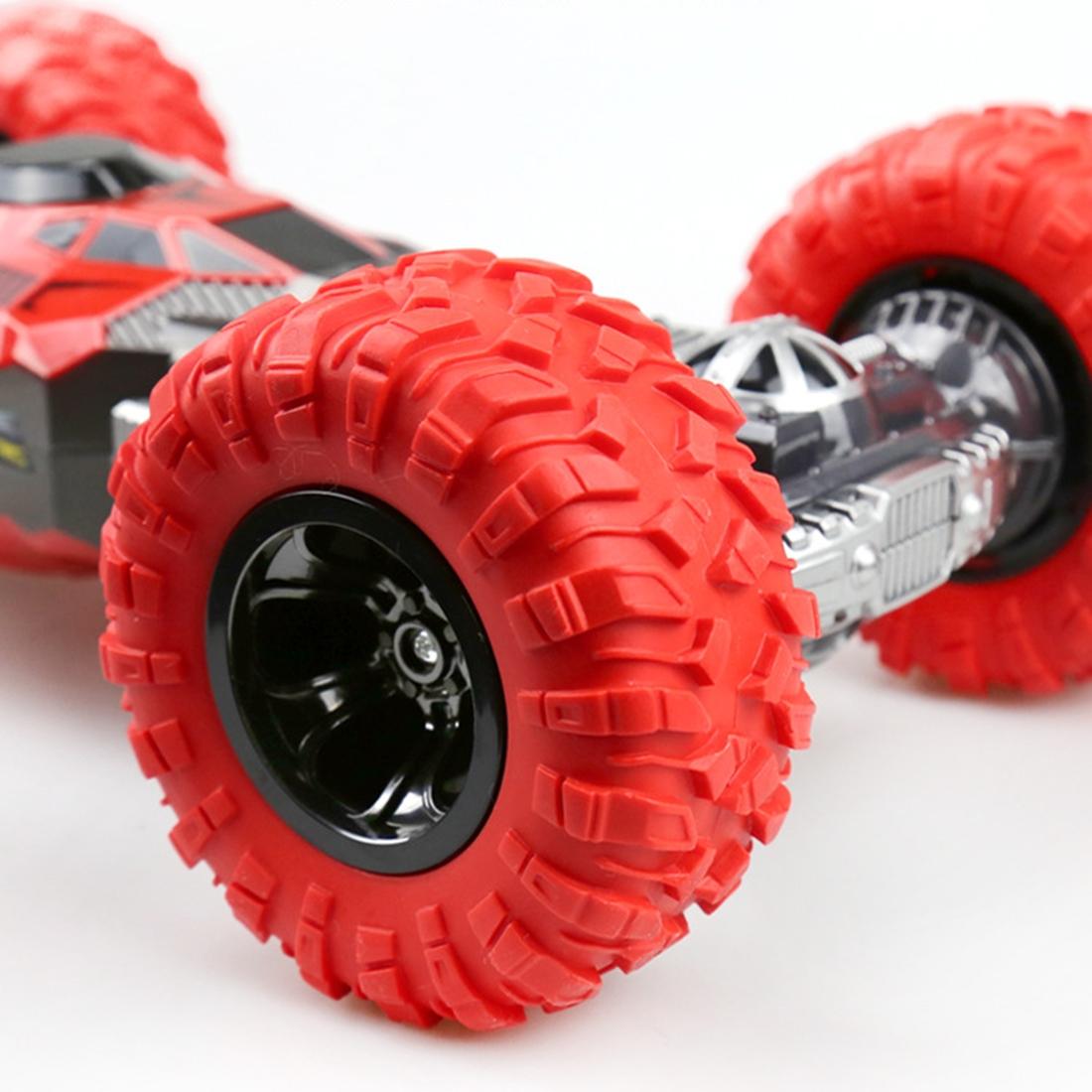 33Cm Red 2.4Ghz Double-Sided Twisted Off-Road Rc Toy Car For Kids