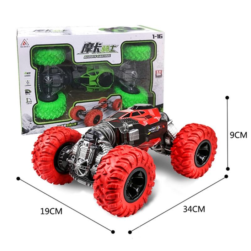 33Cm Red 2.4Ghz Double-Sided Twisted Off-Road Rc Toy Car For Kids