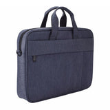 13.3 Inch Waterproof Anti-Theft One-Shoulder Handbag With Suitcase Belt - Navy Blue