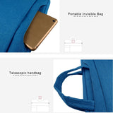 15.6 Inch Laptop Tablet Bag With Multiple Pockets And Soft Oxford Cloth Handle - Navy Blue