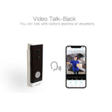 Smart Wifi Video Doorbell With Motion Detection & Two-Way Intercom - White