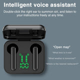 Wireless Bluetooth Earphones With Charging Box & Led Display