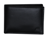 Futura Men's Black RFID Slim Genuine Leather Wallet with Gift Box