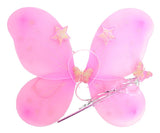 Girls Kids Angel Fairy Butterfly Wing Fancy Princess Costume Party - Light Pink - Front View