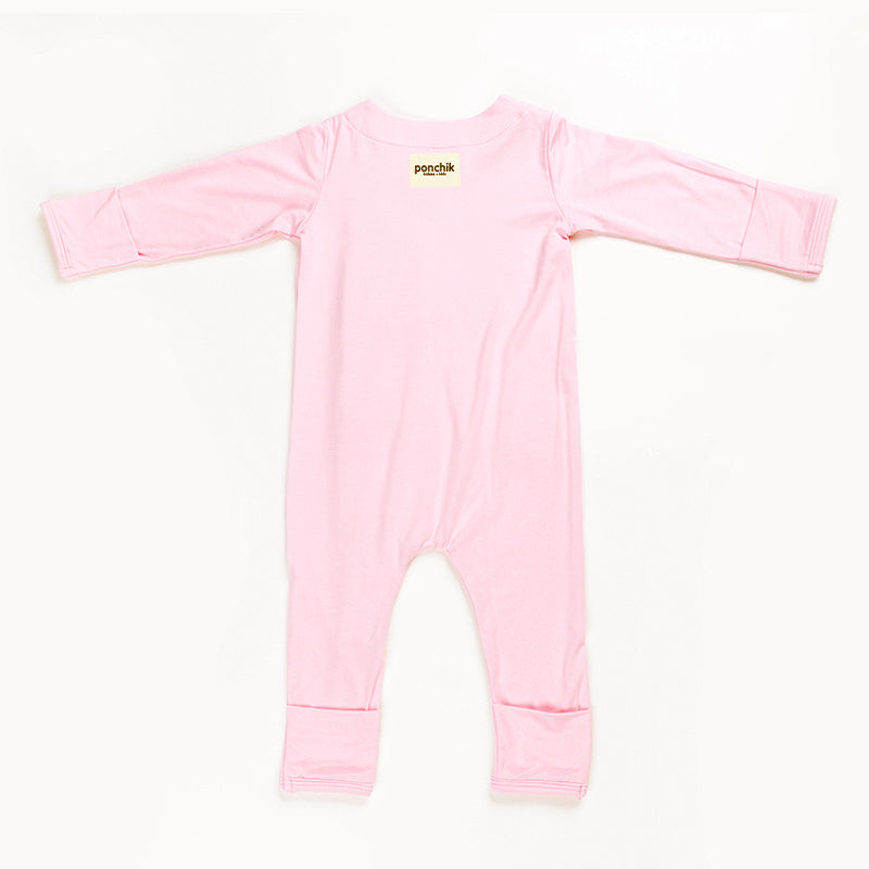 Ponchik Babies + Kids - Magnetic Bamboo Body Suit - Love - 0-3m