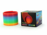 Vibrant Neon Rainbow Spring Toy for Kids - Classic Fun!