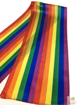 GAY PRIDE RAINBOW SCARF Wrap Holiday Parade Gift Lesbian LGBT - Top-Down View