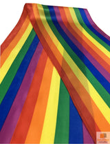 GAY PRIDE RAINBOW SCARF Wrap Holiday Parade Gift Lesbian LGBT - 45-Degree Angle