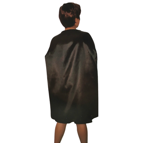 Kids' Vampire Cape Costume - Black Medium Halloween Cloak for School Events and Parties