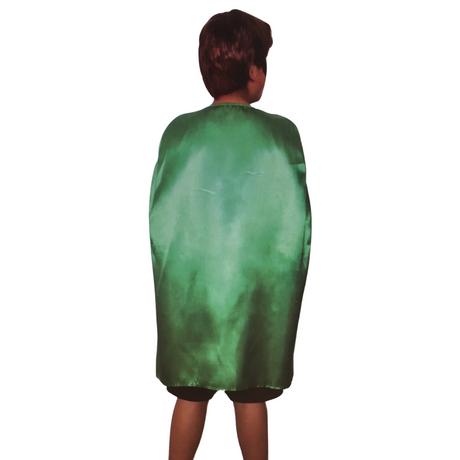 Green Medium Vampire Cape Costume for Kids - Perfect for Parties and School Events