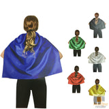 Children's Blue Vampire Cape Costume - Short Cape for Parties & School Activities