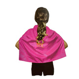 Lively Hot Pink Vampiric Cape Costume for Kids - Ideal for Celebrations and School Functions