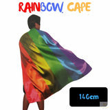 Adult Size 140cm Multicolored Fancy Dress Cape - Front View