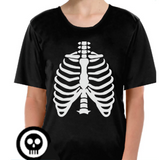 Kids' Halloween Skeleton T-Shirt - Fun Dress-Up Tee for Ages 4-6