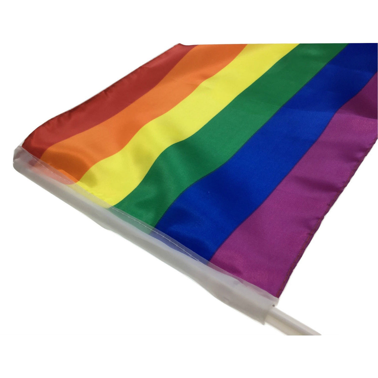 Rainbow Pride Car Flags with Window Clips - 30cm x 45cm for Festivals and Celebrations