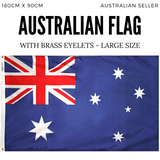 Giant Aussie Flag Souvenir - 180cm x 90cm for Australia Day Festivities