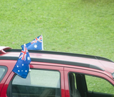 Patriotic Australia Day Car Window Flag with Clip - 30cm x 45cm Size