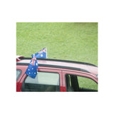 Patriotic Australia Day Car Window Flag with Clip - 30cm x 45cm Size