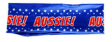 Australia Flag Headband Tennis Cricket Australia Day Aussie Costume in Blue - Front View