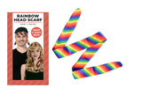 Colorful Pride Celebration Scarf and Versatile Accessory for LGBTQ Events