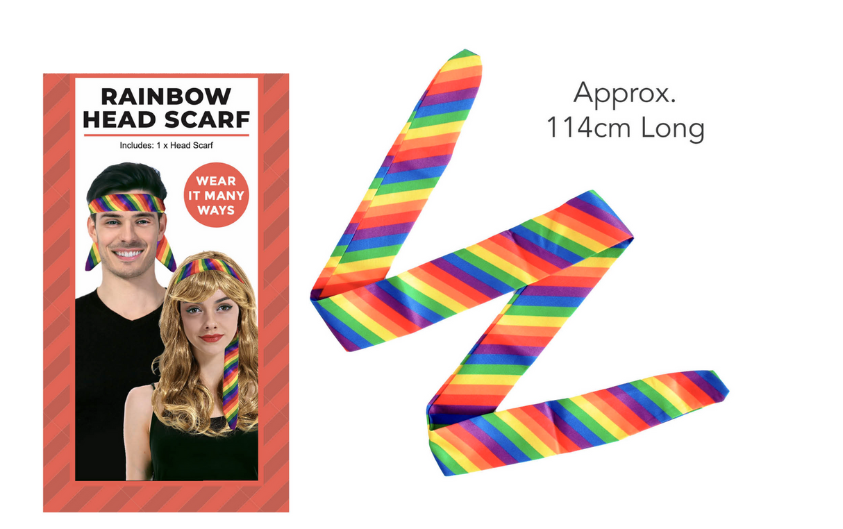 Colorful Pride Celebration Scarf and Versatile Accessory for LGBTQ Events