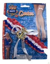 Ladies Navy Sailors Garter Party Costume Wedding Thigh Band Halloween Sailor - Side View