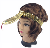 Egyptian Sequin Snake Headband for Cleopatra Costume