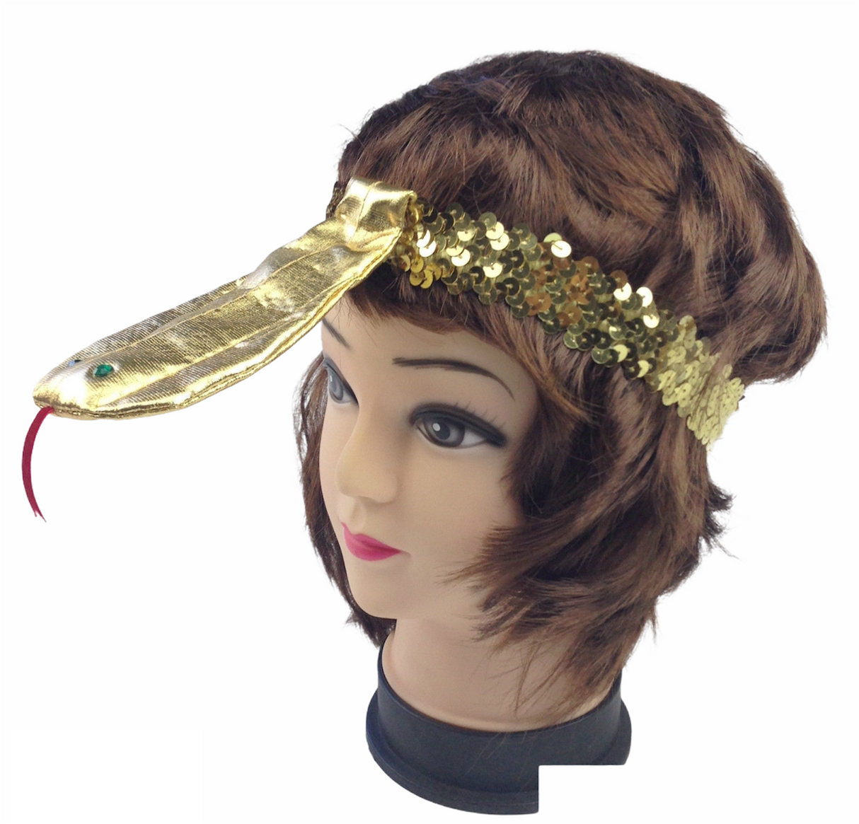 Egyptian Sequin Snake Headband for Cleopatra Costume