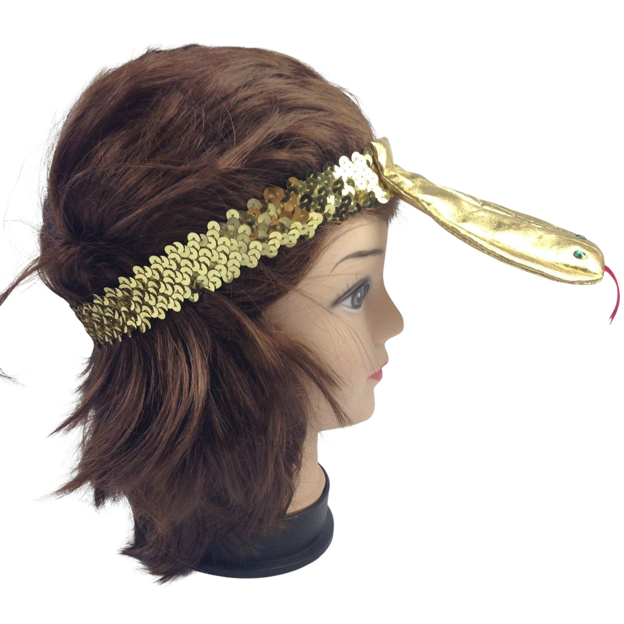 Egyptian Sequin Snake Headband for Cleopatra Costume