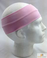 Unisex Soft Pink Elastic Stretch Yoga Headband - 8cm Wide Comfortable Wrap