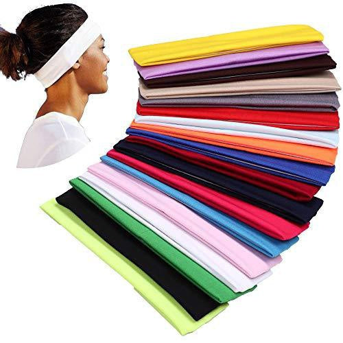 Unisex 8cm Wide Elastic Sports Headband - Red Yoga Hair Wrap for Active Lifestyles