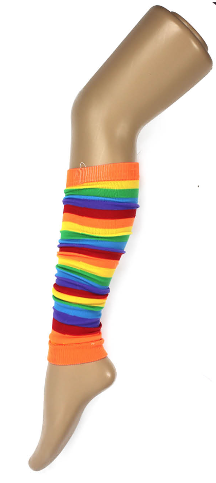 Colorful Party Leg Warmers - Fun and Fashionable Stretch Accessories for All Occasions