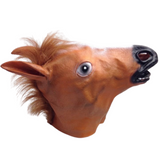 Horse Head Face Mask Halloween Latex Rubber Costume Party - Side View