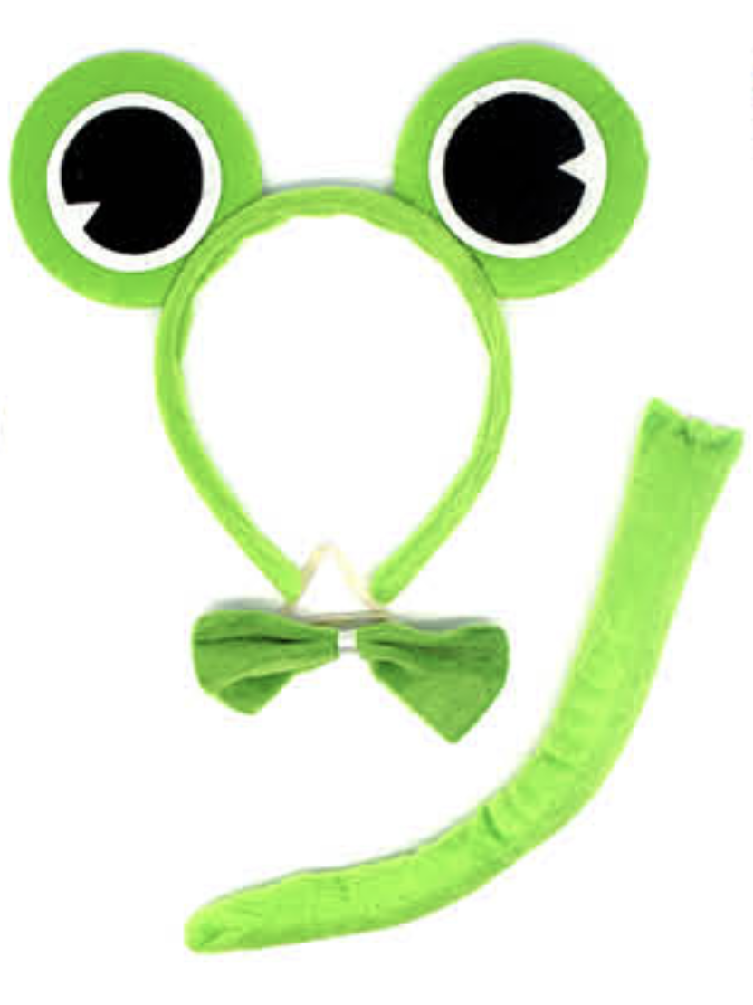 Charming Green Frog Headband with Bow for Halloween Celebrations