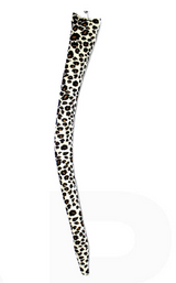 Clip-On Tiger and Leopard Costume Animal Tail Accessory for Halloween Celebrations - Side View