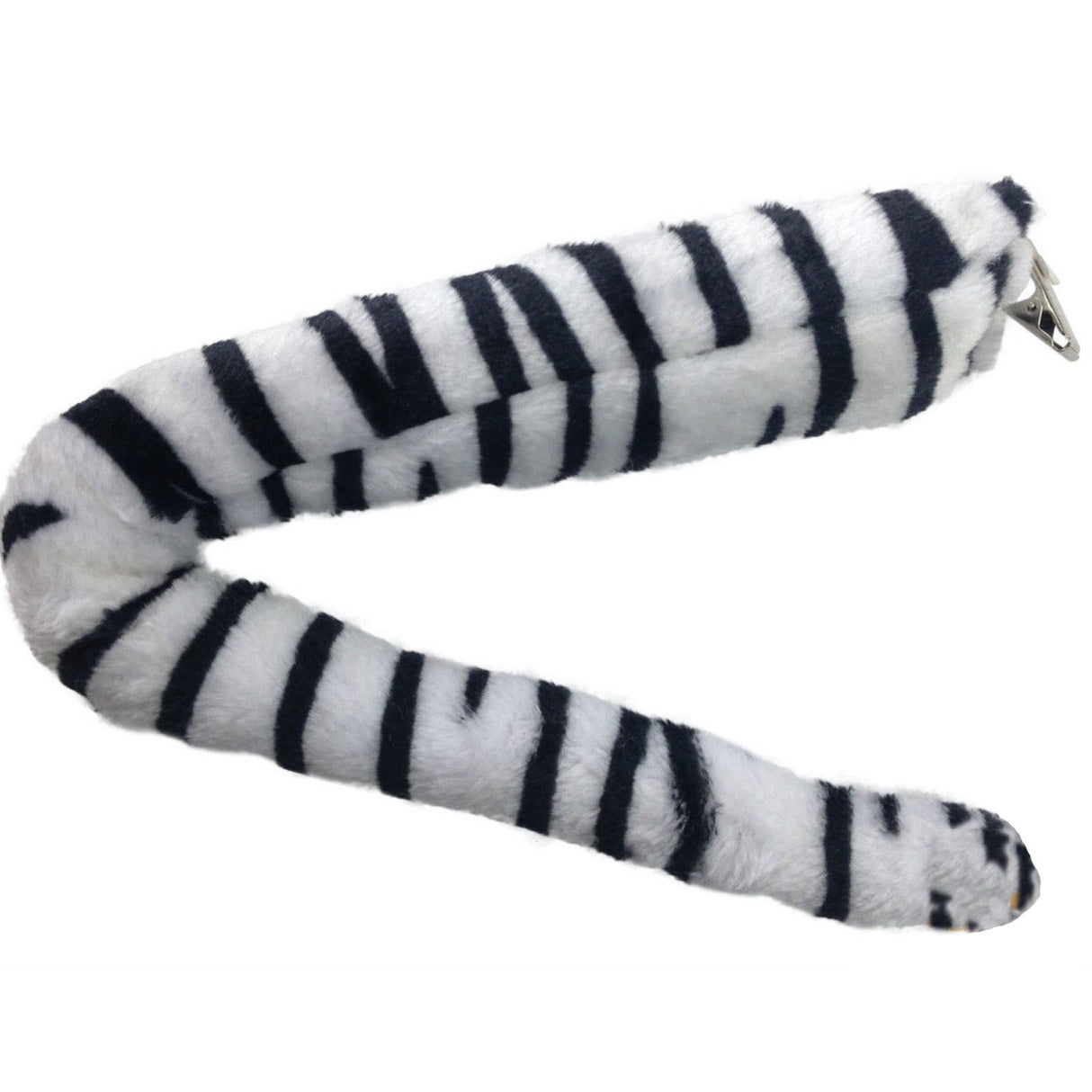 Zebra Clip-On Horse Tail Halloween Costume Accessory for Cosplay