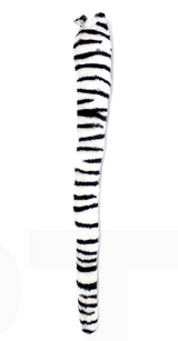 Zebra Clip-On Horse Tail Halloween Costume Accessory for Cosplay