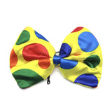 Vibrant Clown Bow Tie and Adjustable Elastic Suspenders Set for Festive Occasions