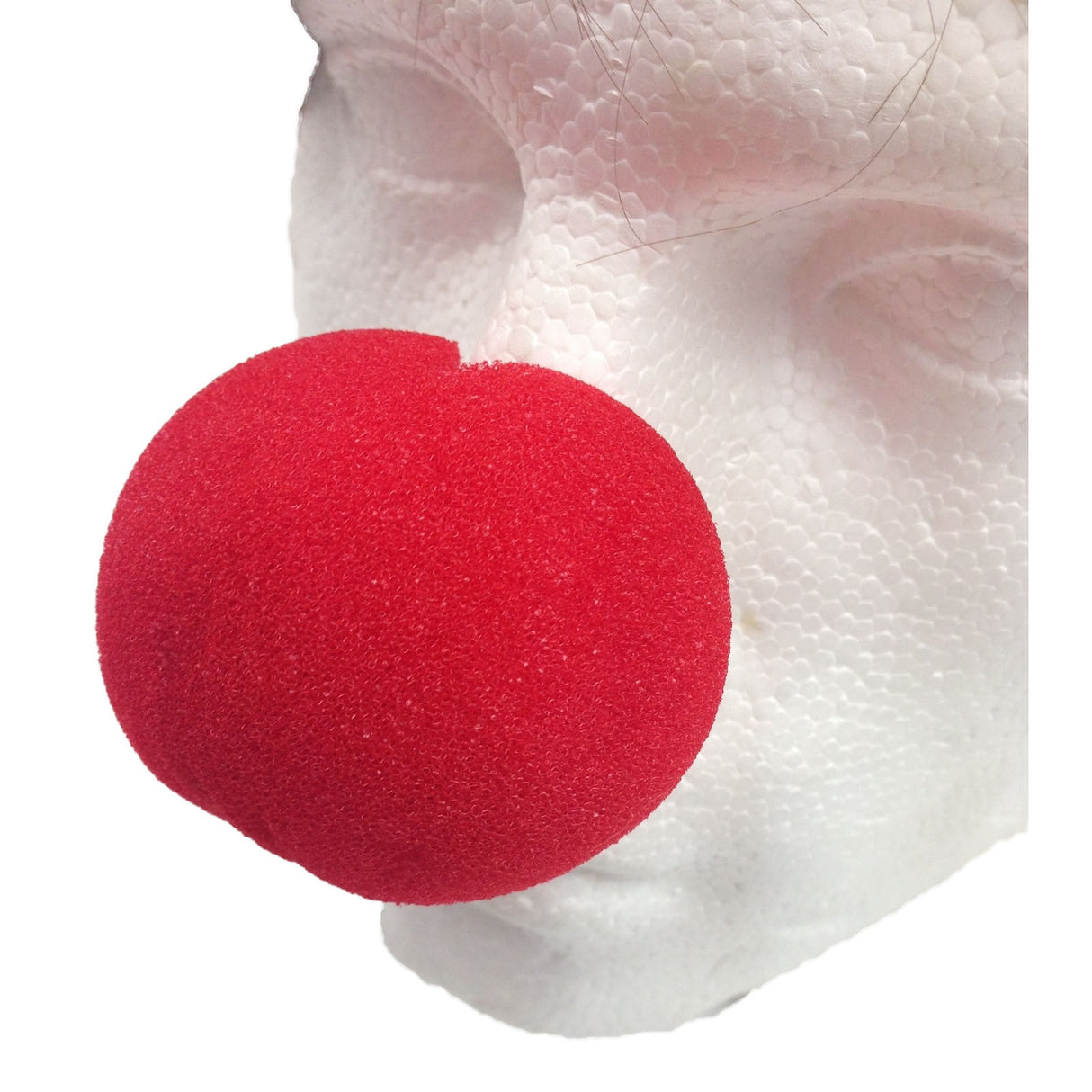 Fun and Silly Red Clown Nose for Halloween Costume Dress Up - Soft Spongy Sponge Circus Accessory