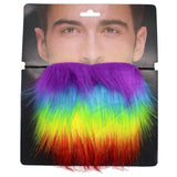 Festive Rainbow Moustache for Mardi Gras & Pride Events