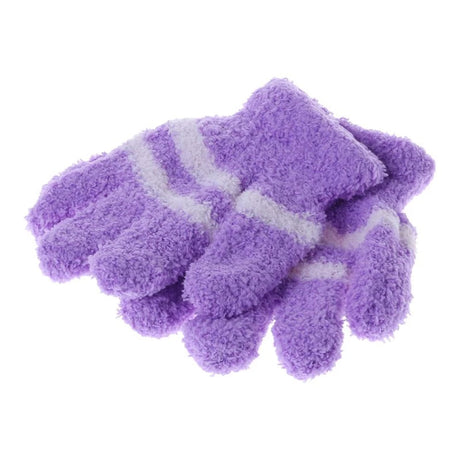 Cozy Coral Fleece Full-Finger Kids' Gloves - Essential Winter Gear for Boys and Girls